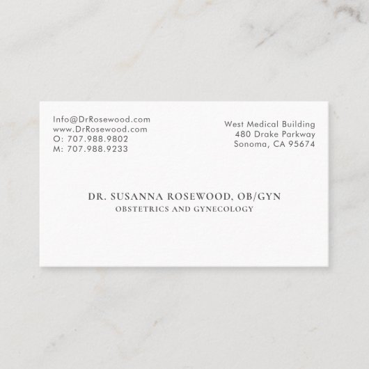 産婦人科医師 名刺 (正面)