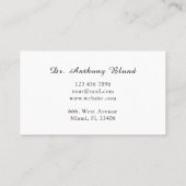 産婦人科医 名刺 (裏面)