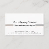 産婦人科医 名刺 (正面)