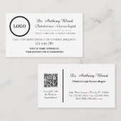 産婦人科医 名刺 (正面/裏面)