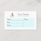 産婦人科医OBGYN モダン QRコードバス 名刺 (裏面)