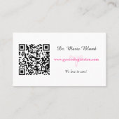 産婦人科婦人科医 名刺 (裏面)