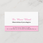 産婦人科婦人科医 名刺 (正面)