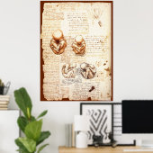 産婦人科胎内の胎児の見解 ポスター (ホームオフィス)