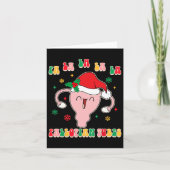 産婦人科Doula Christmas Fa La La La La Fallo カード (正面)