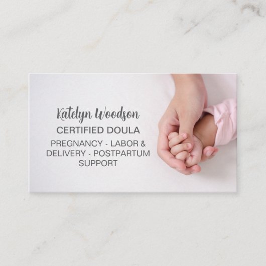産後分娩労働 名刺 (正面)