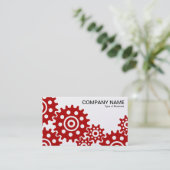 産業の車輪 – ルビーと金ゴールド 名刺 (スタンド正面)