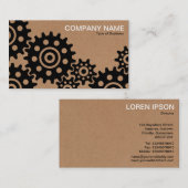 産業の車輪 – 段ボール箱 名刺 (正面/裏面)