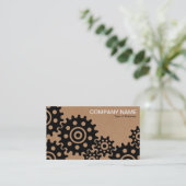 産業の車輪 – 段ボール箱 名刺 (スタンド正面)