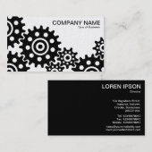 産業の車輪 – (金ゴールド) 名刺 (正面/裏面)