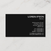 産業の車輪 – (金ゴールド) 名刺 (裏面)