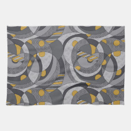 産業らせん状-グランジ抽象芸術インスパイア- キッチンタオル