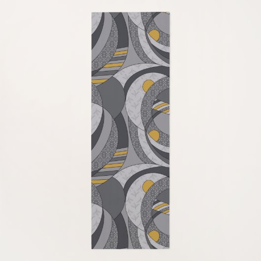 産業らせん状-グランジ抽象芸術インスパイア- ヨガマット (裏面)