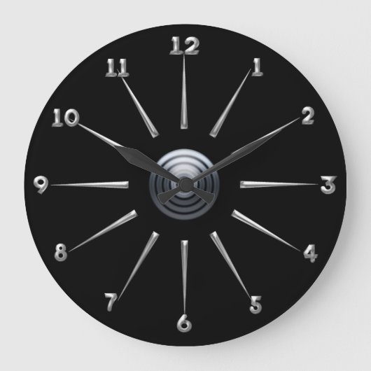 産業ポスト ラージ壁時計 (正面)