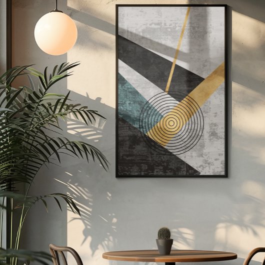 産業モダン幾何学芸術3 ポスター