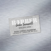 産業モダン灰色理容師 マグネット名刺 (インサイチュ)