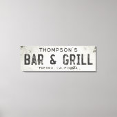 産業モダン素朴農家バーシティ キャンバスプリント (正面)