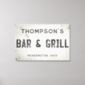 産業モダン素朴農家バーシティ キャンバスプリント (正面)