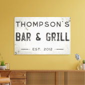 産業モダン素朴農家バー キャンバスプリント (インサイチュ (リビング))