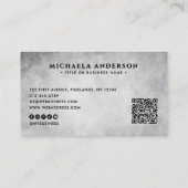 産業モダンQRコードおよび社会 名刺 (裏面)