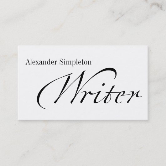 産業ローマ作家 名刺 (正面)