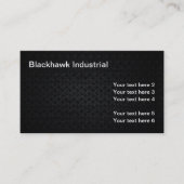 産業一見の黒の金属粗かった一見 名刺 (正面)