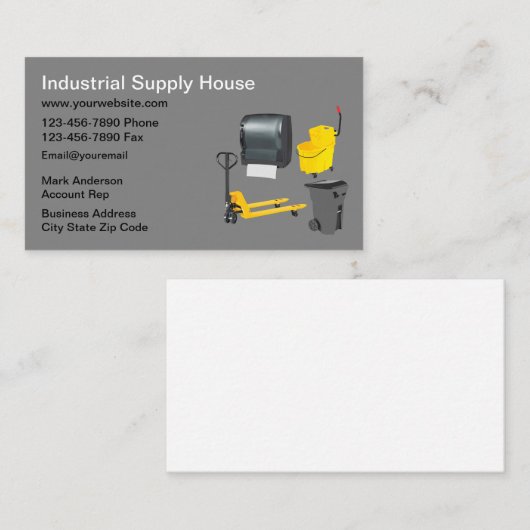 産業卸売用品名刺 名刺 (正面/裏面)