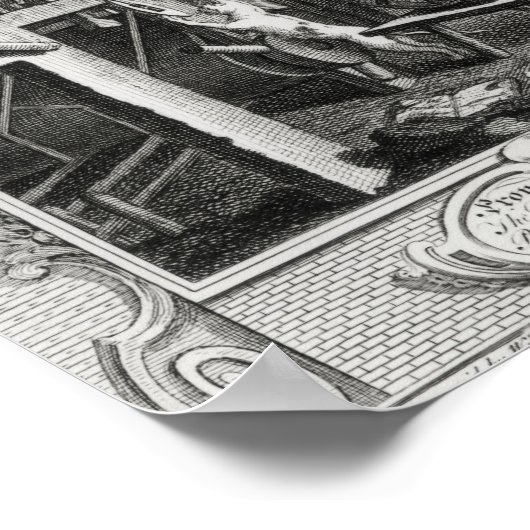 産業及び怠惰 ポスター (角)