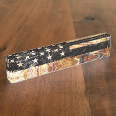 産業建築国旗の火花 デスクネームプレート (側面)