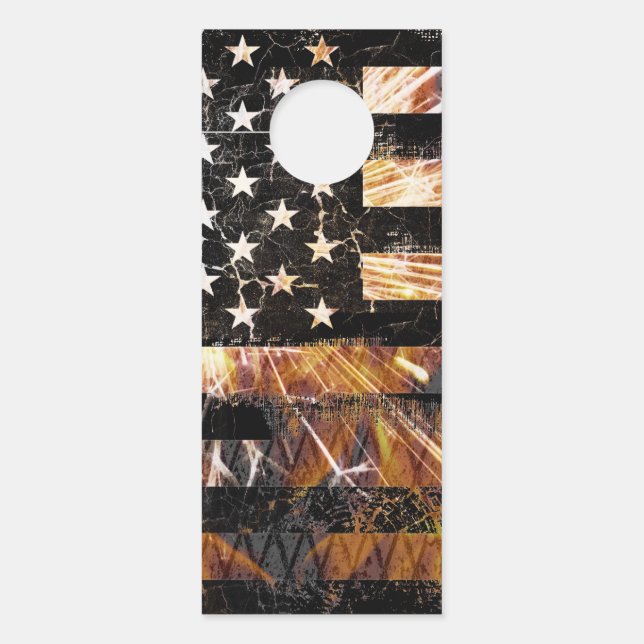 産業建築国旗 ドアノブサイン (正面)