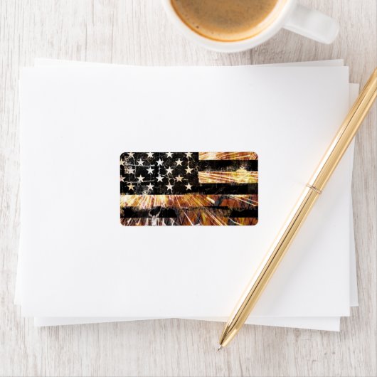 産業建築国旗 ラベル (インサイチュ)