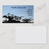 産業港の容器の船積みクレーン 名刺 (正面/裏面)