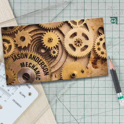 産業用ギア自動修理車の整備士 名刺