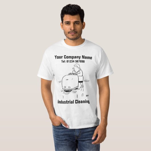 産業用クリーニング Tシャツ (正面フル)