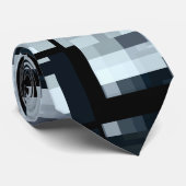 産業用グラフィックデザインほこりっぽいブルーブラックタイ ネクタイ (ロール)