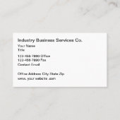 産業用コマーシャル名刺 名刺 (裏面)