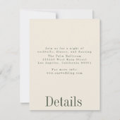 産業用サマー結婚ズ詳細カード 招待状 (正面)