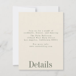 産業用サマー結婚ズ詳細カード 招待状