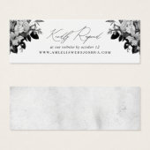 産業用シックフローラ結婚ズウェブサイトRSVPホワイト (正面&裏面)