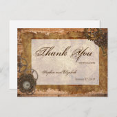 産業用スチームパンクヴィンテージマップウッド ポストカード (正面/裏面)