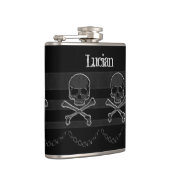 産業用チェーンスカルサイバーゴシックフラスコ フラスク (右)