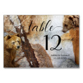 産業用デザイン結婚ベアのテーブル番号カード テーブルナンバー (裏面)