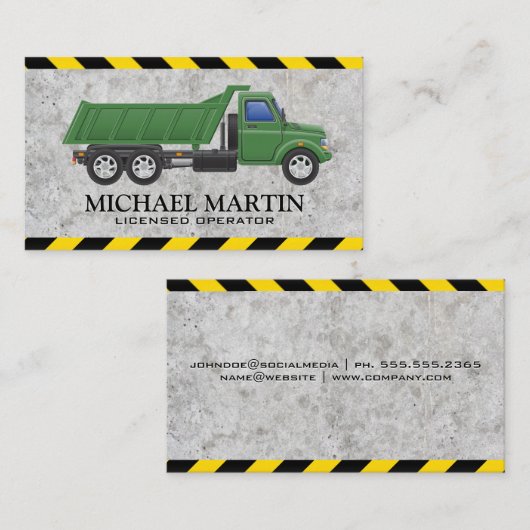 産業用トラック | ライセンス契約者の名刺 名刺 (正面/裏面)