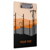 産業用パーソナライズされたサンセットの電源ライン クリップボード (右)
