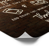 産業用ブリックのエジソン結婚ライト ポスター (角)