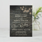 産業用ブリックヴィンテージライトタイポグラフィ 招待状 (スタンド正面)