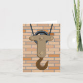 産業用プーリフックヴィンテージ機械デザイン カード (正面)