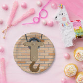 産業用プーリフックヴィンテージ機械デザイン ペーパープレート (パーティー)