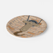 産業用プーリフックヴィンテージ機械デザイン ペーパープレート (アングル)