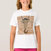 産業用プーリフックヴィンテージ機械デザイン Tシャツ (正面)